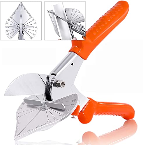 Miter Shear,Angle Miter Shear Cutter, Multifunctional Trunking Shears for Angular Cutting of Moulding and Trim, Miter Shears for Molding,Miter Snips Cutting Tool, Hand Tools for Cutting Plastic.