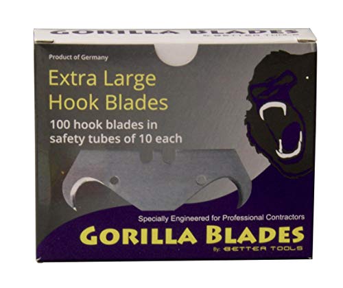 Better Tools 20303R - 2-notch Extra Large German Hook Blade (100 Blade Box)