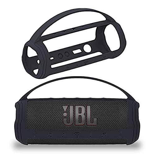 Silicone Cover Case for JBL Flip 6 Portable Bluetooth Speaker, Protective Carrying Case for JBL Flip 6 Speaker Accessories (Only Case) (Black Case)