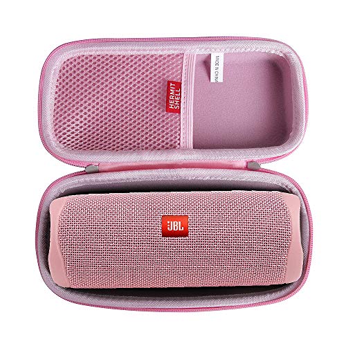 Hermitshell Hard Travel Case Fits JBL FLIP 5 / JBL FLIP 6 Waterproof Portable Bluetooth Speaker (Pink)