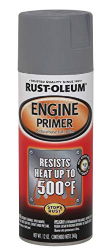 Rust-Oleum 249410 Automotive Engine Primer Spray Paint, 12 Fl Oz (Pack of 1), Gray, 11