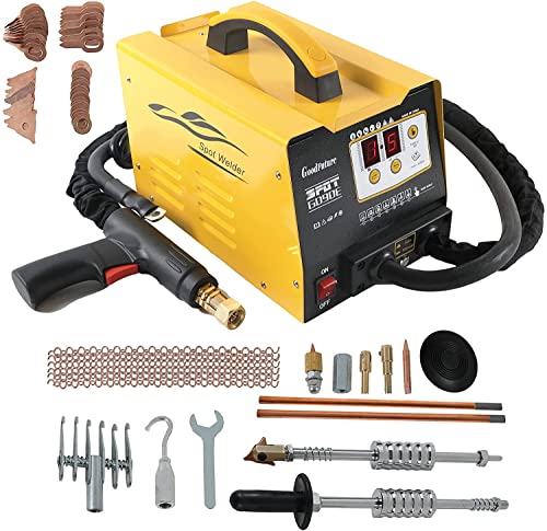 MOTOCOCHE 220V Stud Welder Dent Repair Kit, 3KW Car Body Dent Repair Puller with 7 Welding Modes for Car Dent Repair