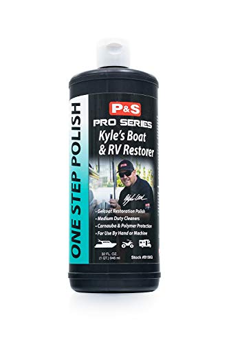 P&S Professional Detail Products - Kyle's Boat & RV Restorer - Gelcoat Restoration Polish, Enhances, Moisturizes, and Brightens in a Single Step, Carnauba & Polymer Protection (32 Fluid Ounces)
