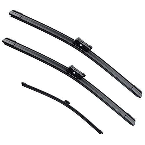 VTOGOI Wiper Blades With Rear Wiper Blades Set For Audi Q5 2009-2017,Automotive Replacement Windshield Wiper Blades, That Meet OEM Quality Easy DIY Install 24"+20"+13"(Set of 3)