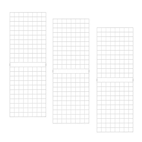 ECONOCO Portable 2 X 6 White Grid Panels - Pack of 3
