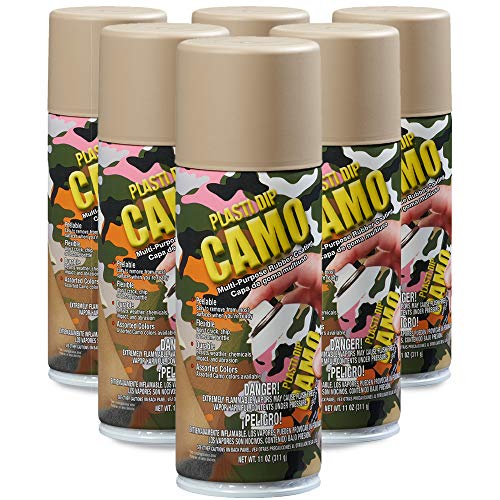 Plasti Dip Performix (11215-6-6PK) Tan Camo Spray - 11 oz. Aerosol, (Pack of 6)