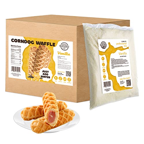 ALDKitchen Corndog Waffle Mix | Vanilla Flavour (Vanilla, 30 Pound (Pack of 1))