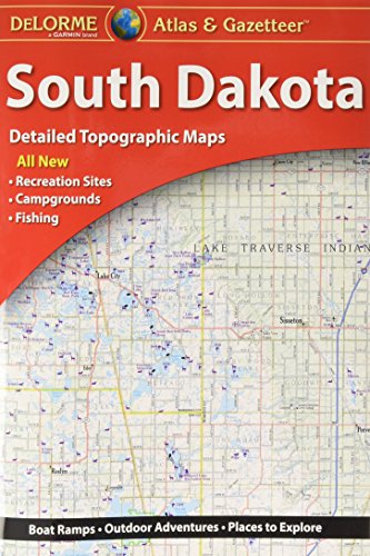 Garmin Delorme Atlas & Gazetteer Paper Maps- South Dakota (010-12695-00)