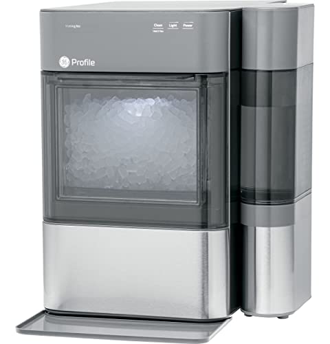 GE Profile Opal 2.0 | Countertop Nugget Ice Maker with Side Tank | Ice Machine with WiFi Connectivity | Smart Home Kitchen Essentials | Stainless Steel