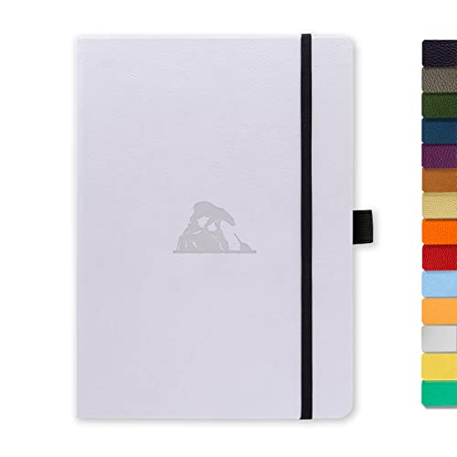 Dingbats - Earth Dotted Medium Notebook, Glicine Arctic, A5 - Hardcover - Cream 100gsm Ink-Proof Paper - Numbered Pages, Index & Key Pages