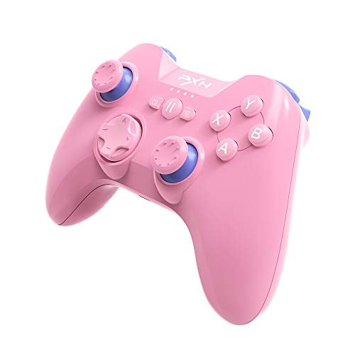 PXN Mfi Game Controller for Iphone Speedy(6603) IOS Gaming Controllers for Call of Duty Gamepad with Phone Clip for Apple TV, Ipad, IPhone (Pink)