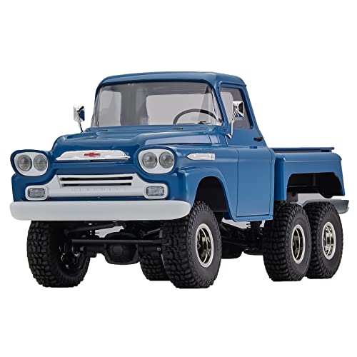 BEEZRC FMS 1/18 Scale RC Crawler Apache RTR 6WD 2.4Ghz Official Licensed RC Car Hobby Grade RC Model Car Off Road Truck Vehicle with LED Lights Charging Transmitter for Adults Boys Kids
