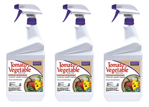 Bonide Tomato & Vegetable 3 In 1 Multiple Insects Rtu Pyrethrins 32 Oz3