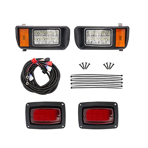 Club Car DS Led Head Light Kit Headlight and Tail Light Assembly for 1993-up Golf Cart Factory Style 101988002 101988001