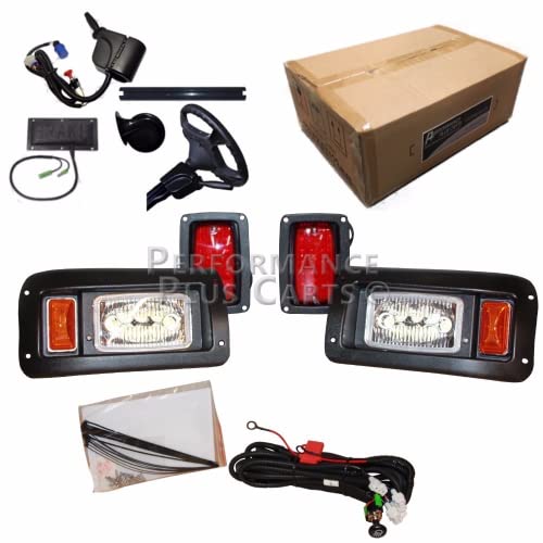 Performance Plus Carts Club Car DS Golf Cart All LED Deluxe Street Legal Light Kit for 1993 and Up