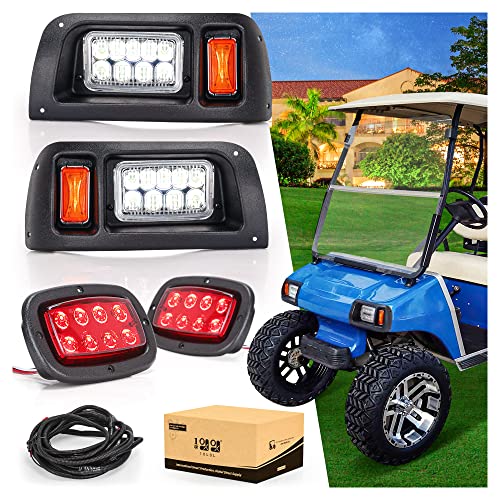 10L0L Golf Cart Universal LED Light Set for Club Car DS gas & electric models 12V Headlight Taillight Brake Light