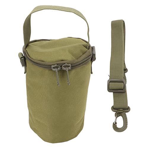 BORDSTRACT Gas Cylinder Cover, Portable Propane Tank Carrying Bag, Small Multifunctional Pouch with Shoulder Strap, for Camping, Hiking(Green)