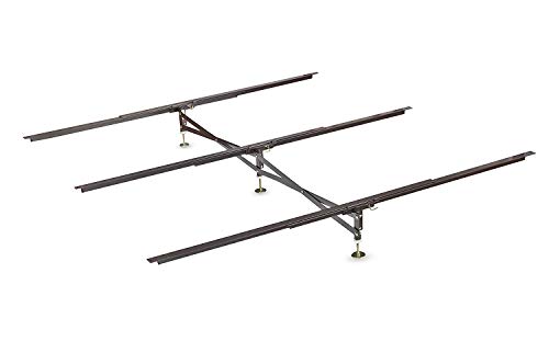 Glideaway FBA_GS-3 XS X Support Bed Frame System GS-3 XS Model 3 Cross Rails and 3 Legs - Strong Center Support Base for Full Queen and King Mattress Box Springs and Bed Foundations