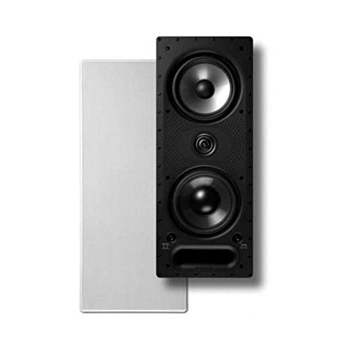 Polk Vanishing Series 265-LS In-Wall 3-Way Loudspeaker, Dual 6.5" Dynamic Balance Drivers & 1" Ring-Radiator Tweeter, Polk PowerPort Technology, Rotating Cam System for Easy Installation