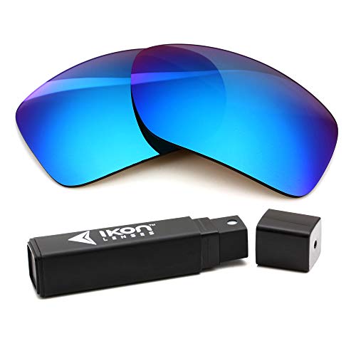IKON LENSES Polarized Replacement Lenses For Maui Jim Kanaio Coast MJ766 Sunglasses (Ice Blue Mirror)