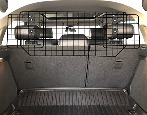 CASIMR Dog Car Barrier for SUVs,Vehicles, Cars, Adjustable Large Pet Gate for Cargo Area, Heavy-Duty Wire Mesh Pet Barrier, Universal Fit Net Car Divider for DogsSafety Dogs Car Travel Accessories