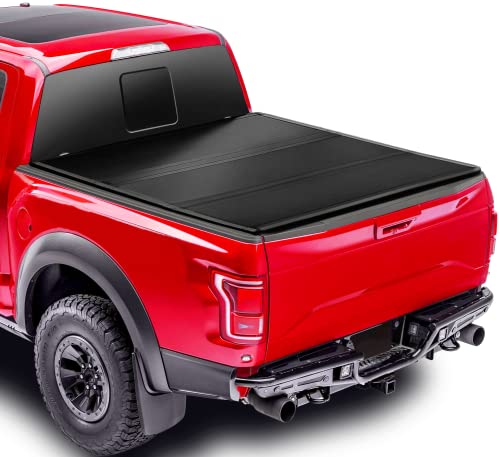 OSOBAK 5FT Hard Tri-Fold Truck Bed Cover for 2005-2023 Nissan Frontier Tonneau Cover | Compatible for Factory Utility Track System