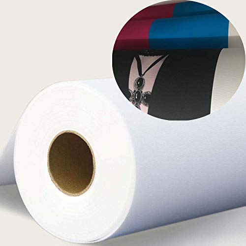 Heavy-Duty Inkjet Canvas 13"x40ft. Roll Waterproof and Instant-Dry and Matte Finish 100% Polyester Inkjet Water-based Dye and Pigment Ink Jet Printers