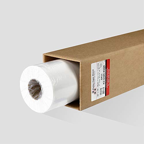 Inkjet Canvas Roll for Wide Format Inkjet Printing, 36" x 75' roll, 100% Matte Polyester Canvas by Plotter Paper Direct