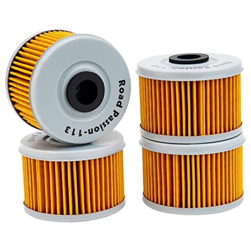 Road Passion Oil Filter 15412HM5A10 for HONDA TRX500TM FOREMAN 2005-2006 TRX500FE TRX500FM FOURTRAX FOREMAN 500 4X4 ES 2005-2009 2011-2016(pack of 4)