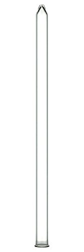 Extraction Proz 50-EXT-30 Glass Extractor Extraction Filter Tube 30" Long 50mm Diameter Clear with Stainless Steel Clamp