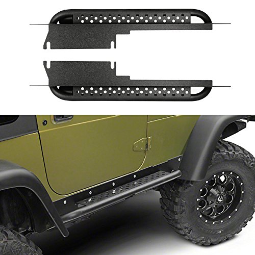 u-Box Wrangler TJ Side Steps Running Boards Nerf Bars Rocker Guard Sliders for Jeep Wrangler TJ 1997-2006 (Exclude Wrangler TJ Unlimited/LJ)