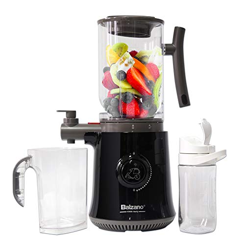 Balzano Yoga Blender/Smoothie Maker/Juicer/Soup Maker with Auto Seed Saperation and Immunity Booster - Black, compact