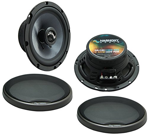 Harmony Audio HA-C65 Car Stereo Carbon 6.5" Replacement 350W Speakers & Grills