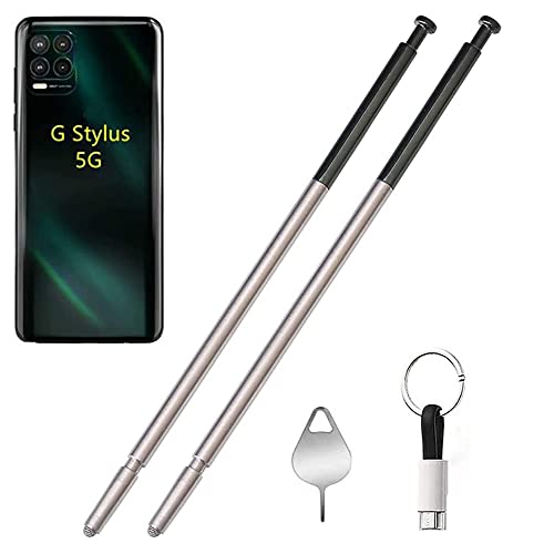 for Moto G Stylus 5G Stylus Pen Replacement, Part Touch Stylus Pen for Motorola Moto G Stylus 5G 2021 XT2131 All Verison Touch Pen with USB-Type-c+Eject Pin (2PCS Black)