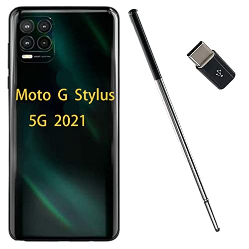 for Moto G Stylus 5G (2021) Stylus Pen Replacement for Motorola Moto G Stylus 5G (2021) XT2131 Touch Stylus Pen + Micro USB to Type-C Convertor (Cosmic Emerald