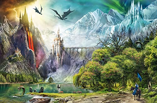 Ravensburger 16462 Reign of Dragons 3000 Piece Puzzle for Adults - Every Piece is Unique, Softclick Technology Means Pieces Fit Together Perfectly