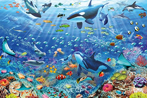 Ravensburger Colorful Underwater World 3000 Piece Jigsaw Puzzle for Adults - 17444 - Every Piece is Unique, Softclick Technology Means Pieces Fit Together Perfectly 48 x 31