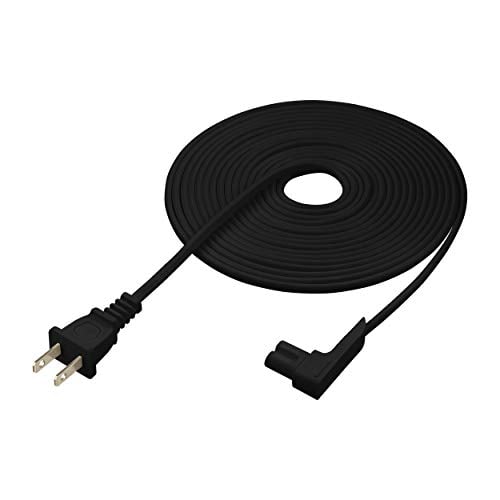 Vebner 16-Foot Power Cord Compatible with Sonos One, Sonos One SL, Sonos Play-1 Speakers - Power Plug Cable (Extra Long, Black)