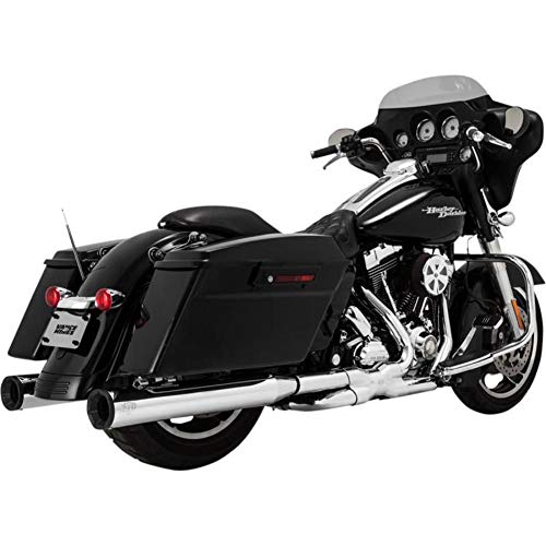 Vance & Hines Eliminator 400 Slip Ons Chrome with Black End Cap 16706