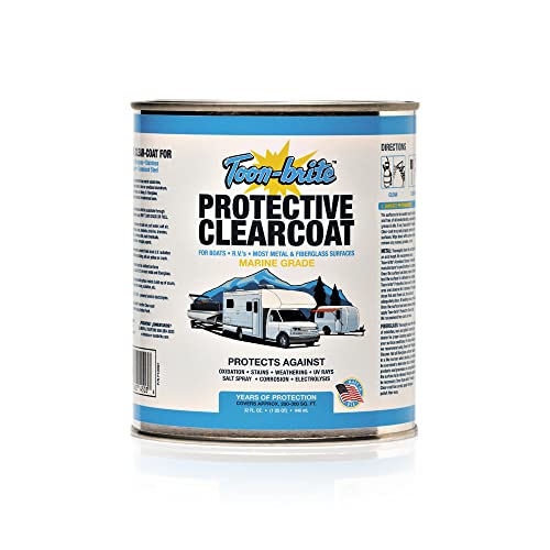 Toon-Brite P100QT Protective Clear-Coat - 32 oz. (Quart) White