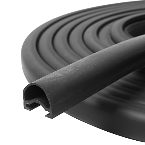 RV Slide Out Seal 1 * 15/16 Inch * 35' D-Seal Wiper Weather Stripping 018-312-EKD Replacement for RV Camper Slideout System Black Rubber