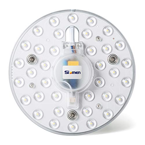 Siomen 6" 20W 2100LM 6000K AC85~265V Max 277V,LED Light Engine Retrofit Kit for Ceiling Fan Light,LED Light Board Panel for Ceiling Flush Light Circle Fluorescent Bulb Replacement