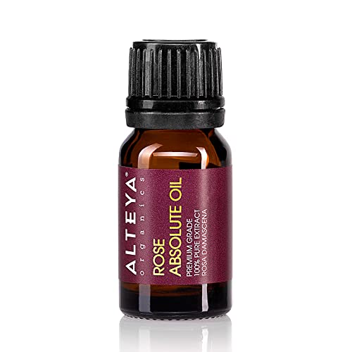 Alteya Organics Bulgarian Rose Absolute (100% PURE Rose Oil) - 10ml, From Rosa Damascena Bulgaria, Authentic, Certified