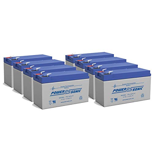 Power Sonic PS-1270 12 Volt 7 Amp Hour Sealed Lead Acid Battery - 8 Pack