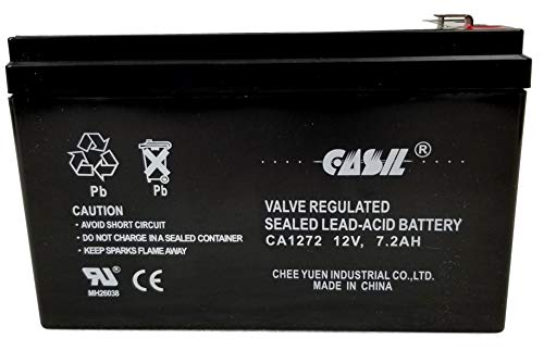 Casil 12 Volt 7.2 Amp Verizon FiOS PX12072-HG Replacment Battery 12V 7.2AH F2 (1 Pack)
