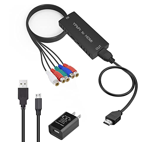 LVY SVideo to HDMI Video Converter, AV to HDMI Adapter Support 1080P/ 720 (Component to HDMI Converter)