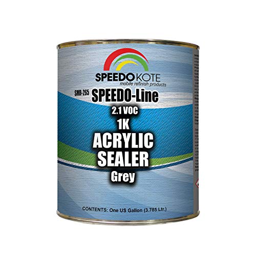 Acrylic Fast Dry 2.1 voc 1K Sealer Gray, one Gallon , SMR-265, Ready to Spray