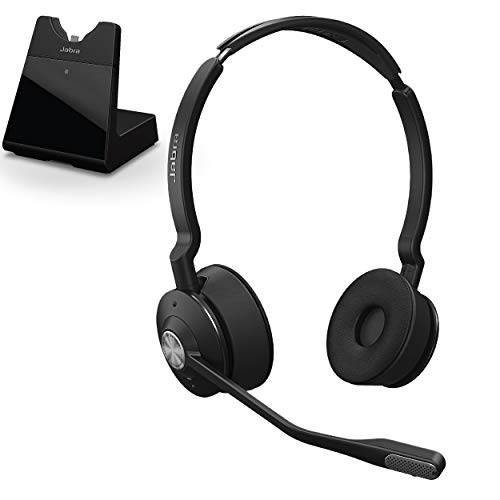 Jabra Engage 75 Wireless Headset, Stereo  Telephone Headset with Industry-Leading Wireless Performance, Advanced Noise-Cancelling Microphone, All Day Battery Life