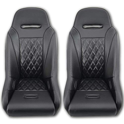 Apex Suspension Seats for Polaris RZR (Bucket Seats (Pair) Front/Rear, Black)