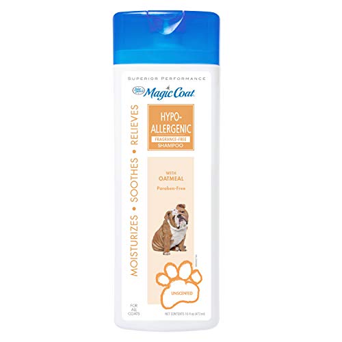 Four Paws Magic Coat Unscented Hypoallergenic Dog Shampoo with Oatmeal 16 Ounces (1 Count)